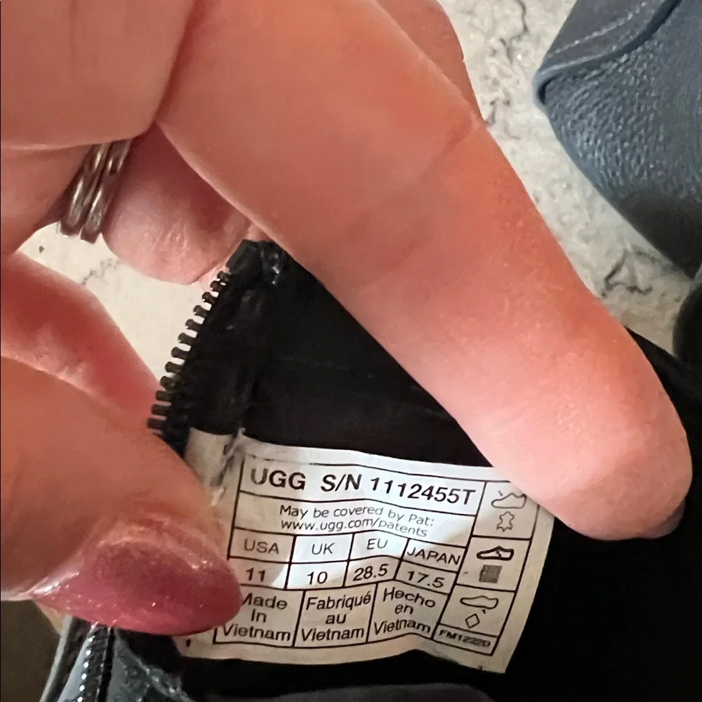 UGG Kids Black Boots - Picture 8 of 11